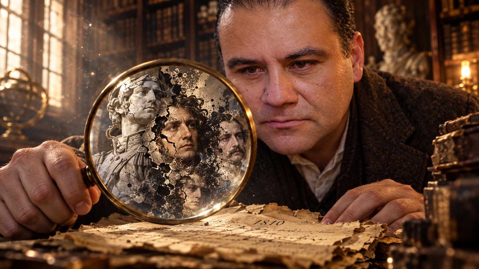 Desmonta el bronce y los mitos para buscar la verdad en los documentos.