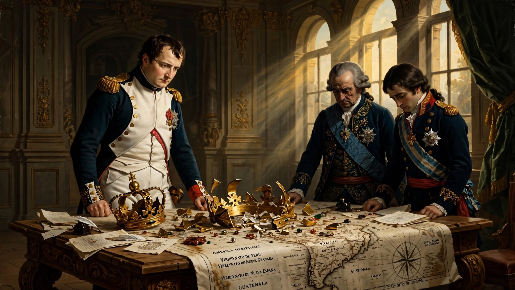 La chispa de la independencia no nació en América nació en Bayona por la intrusión imperialista.